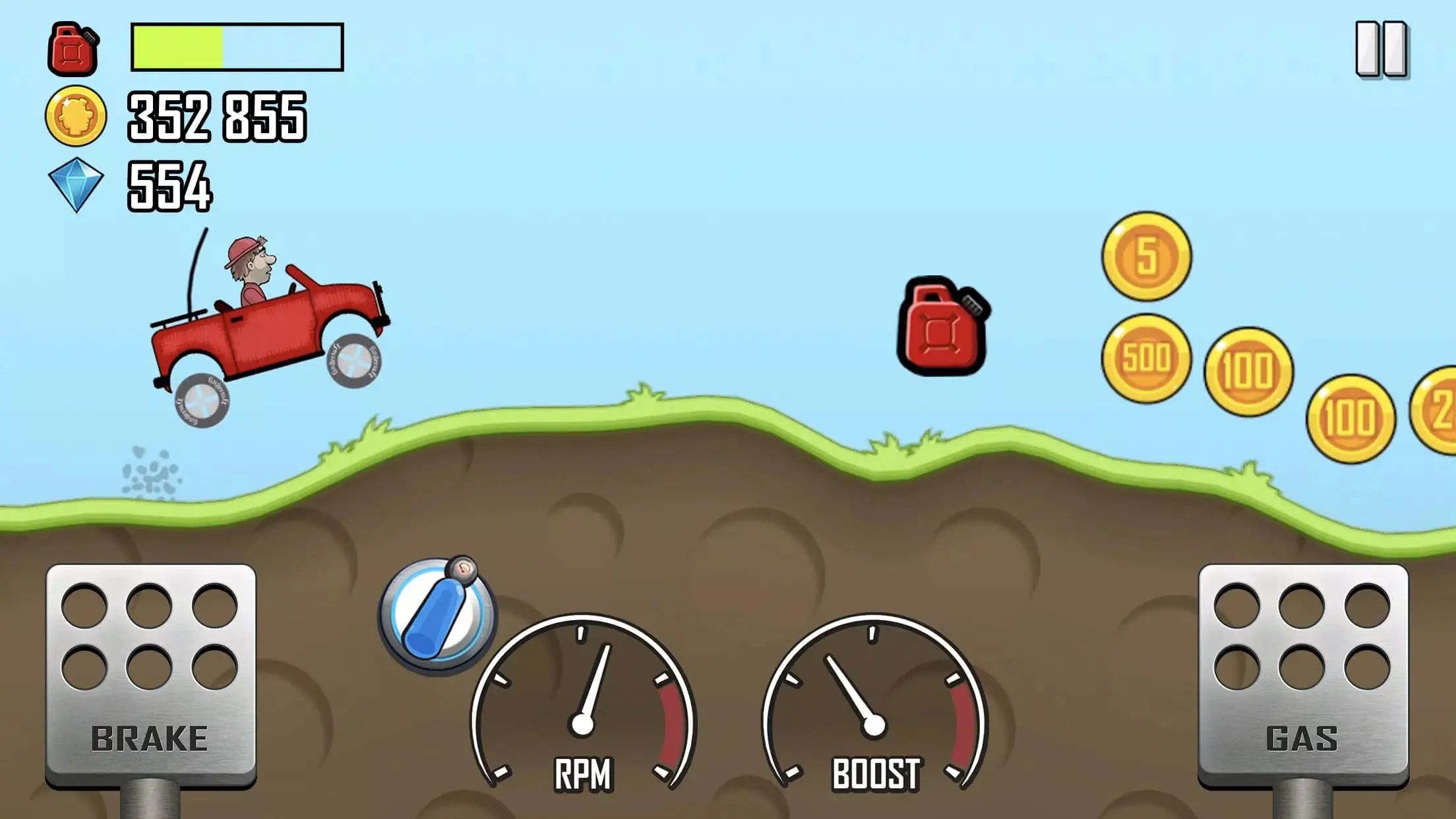 Hill Climb Racing sở hữu đồ họa sống động 