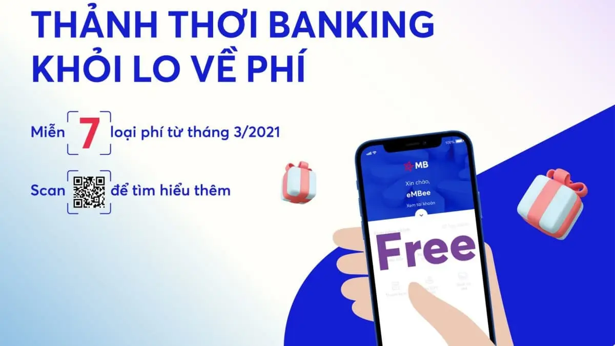 Tính năng chuyển khoản miễn phí mọi lúc của MB Bank 