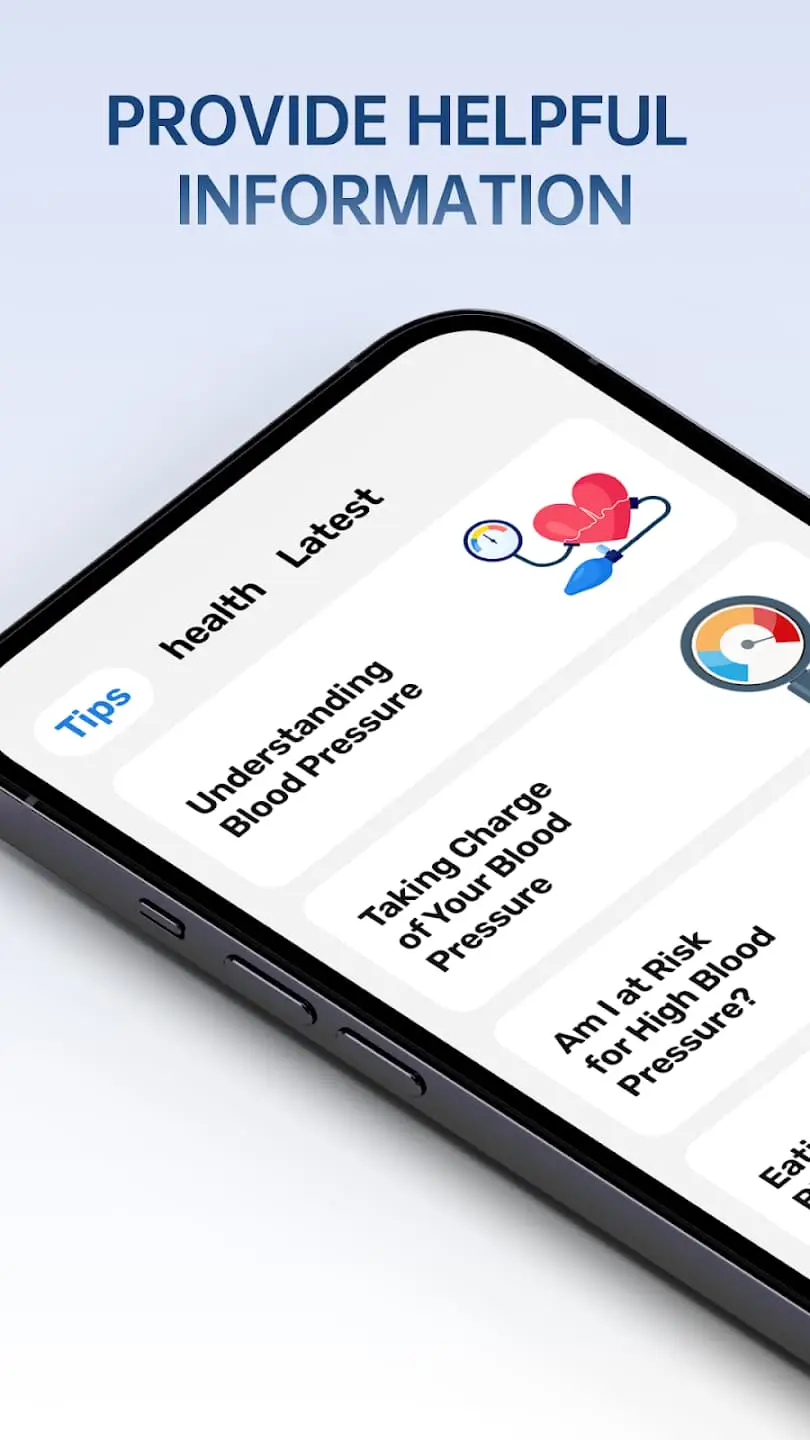 Tính năng cung cấp lời khuyên về cách duy trì huyết áp ổn định 