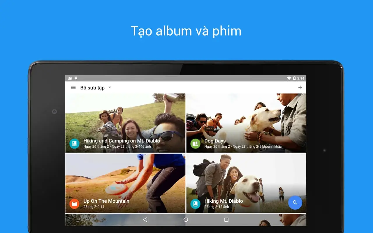 Tính năng tạo video từ kho ảnh 