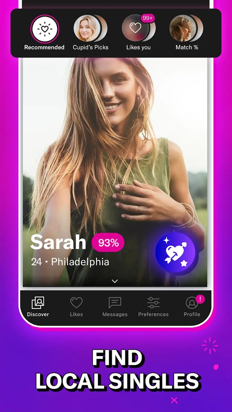 Sử dụng tính năng tìm kiếm bạn bè của OkCupid