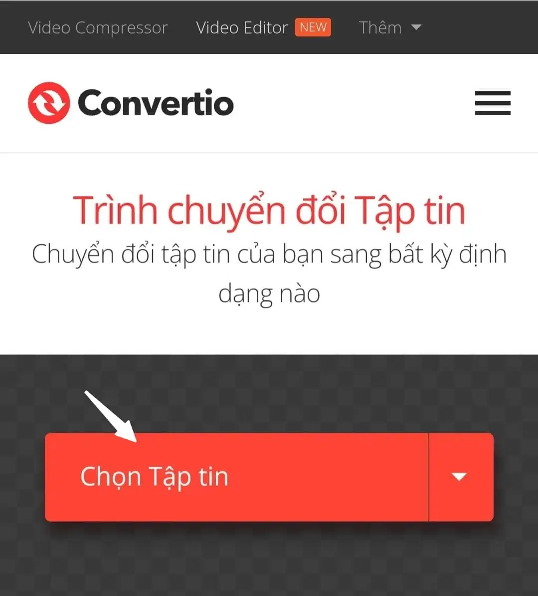 Tải lên video TikTok bạn muốn tách nhạc