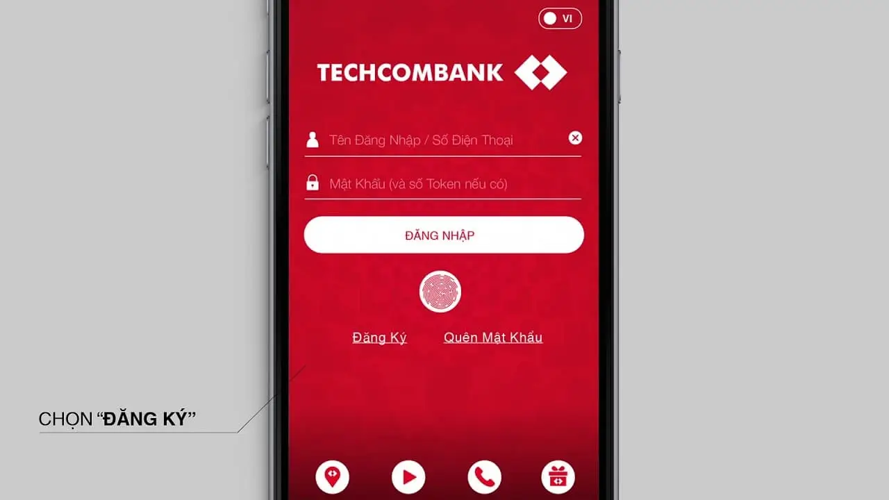 Các bước đăng ký tài khoản Techcombank Mobile trực tuyến 