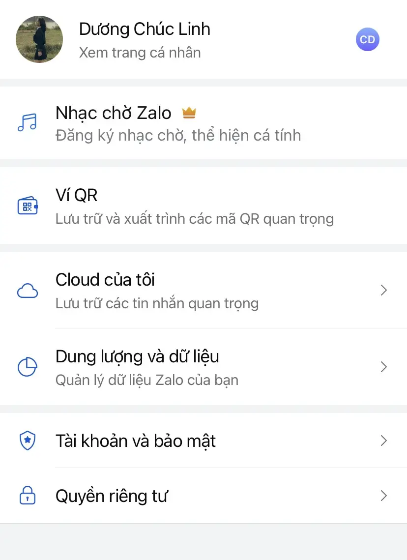 đổi tên Zalo