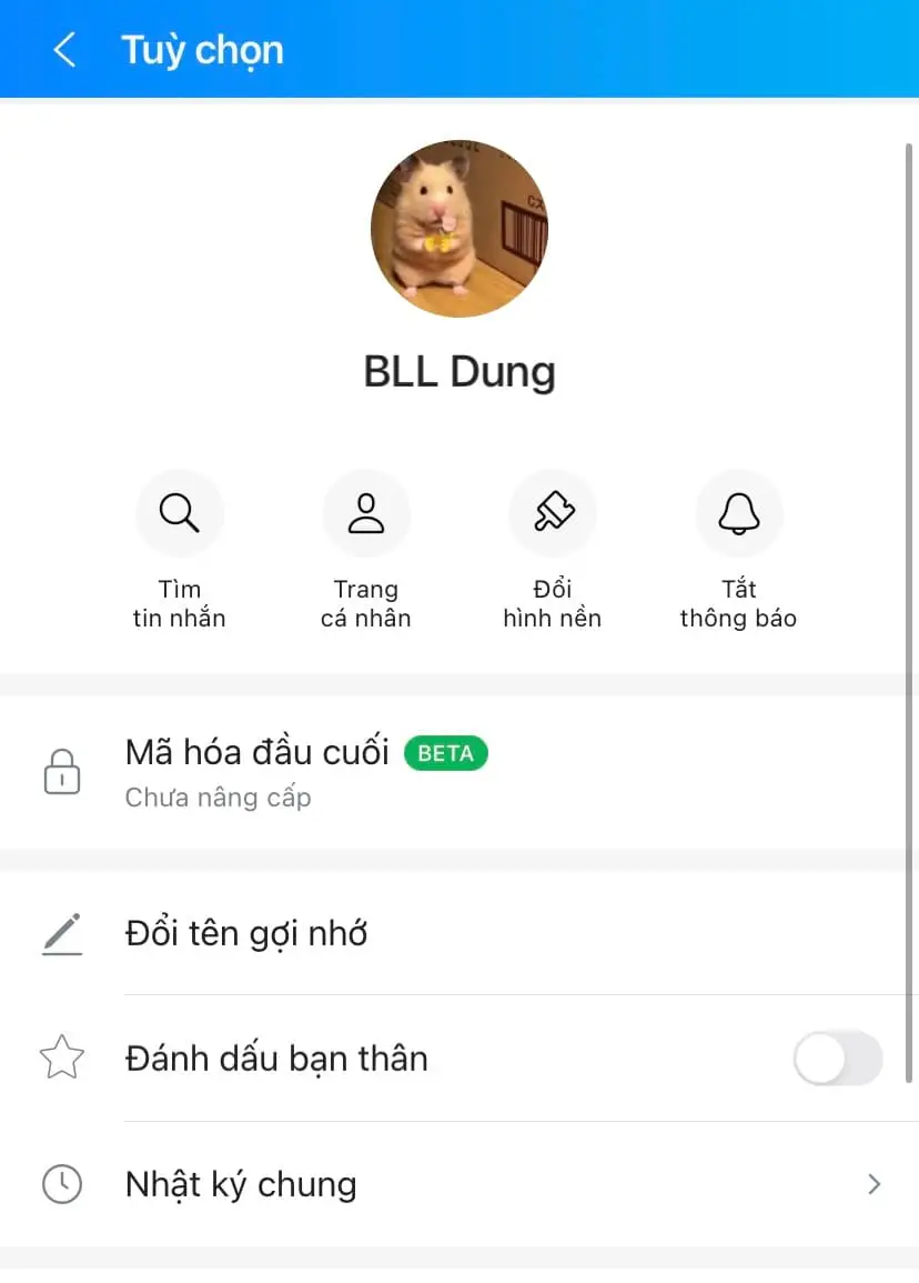 đổi tên zalo