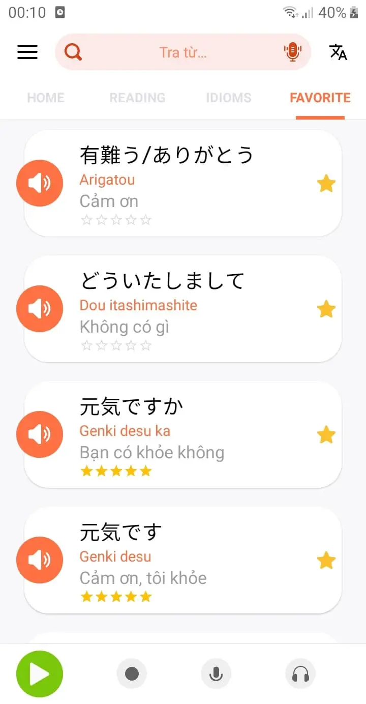 Ưu điểm của ứng dụng Học tiếng Nhật mỗi ngày Awabe