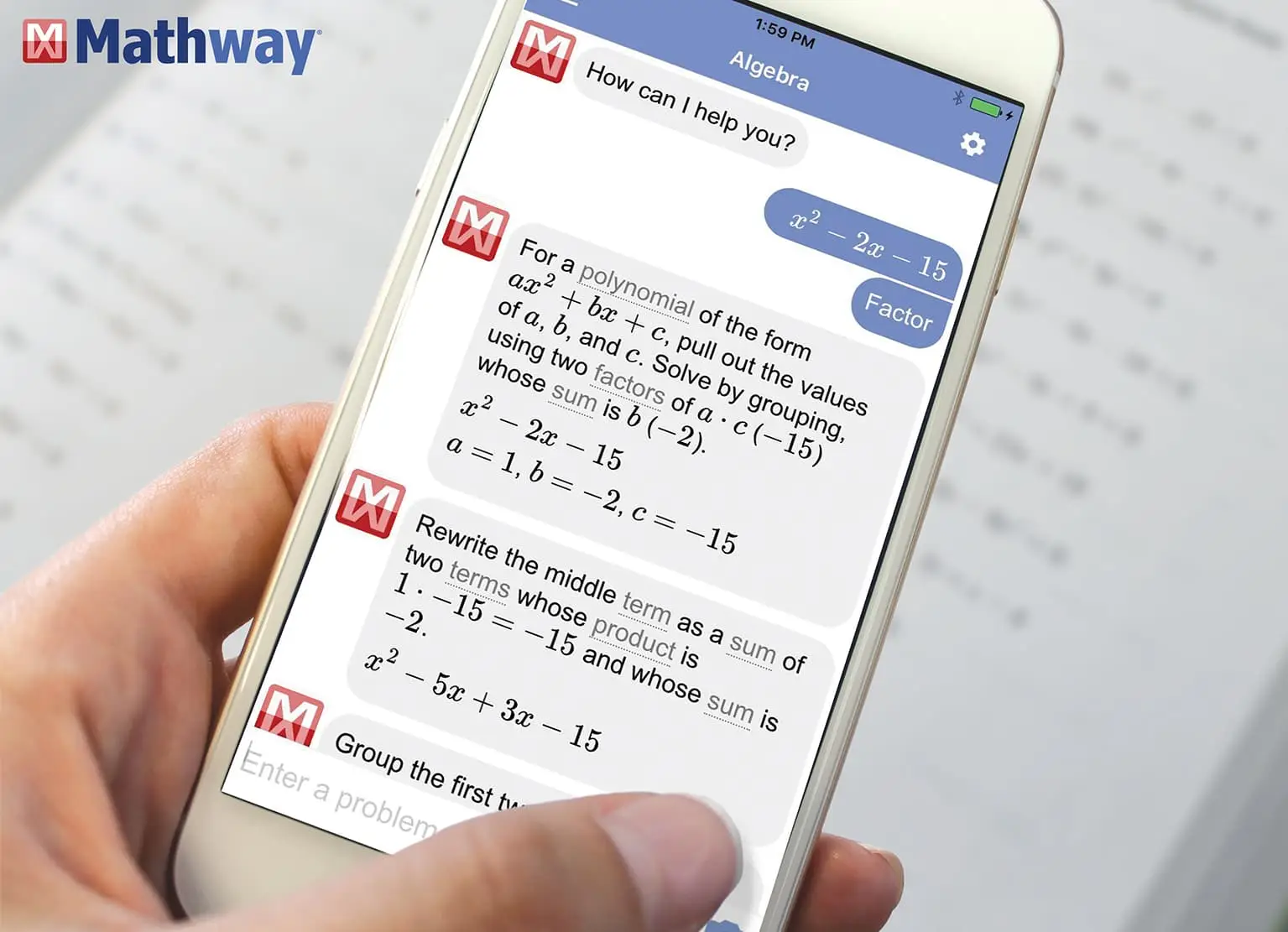 Giới thiệu về ứng dụng Mathway