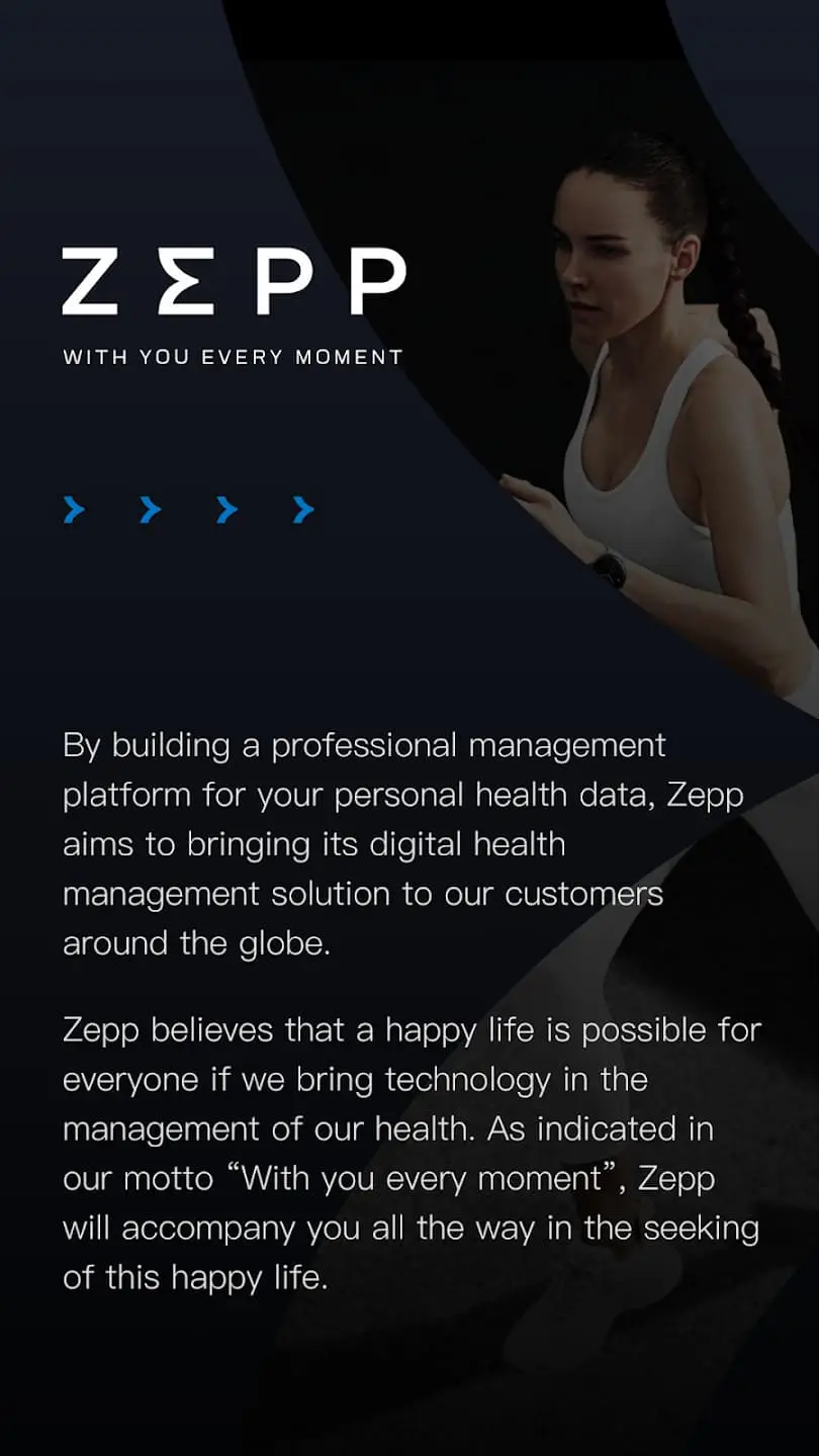Thông tin ứng dụng Zepp