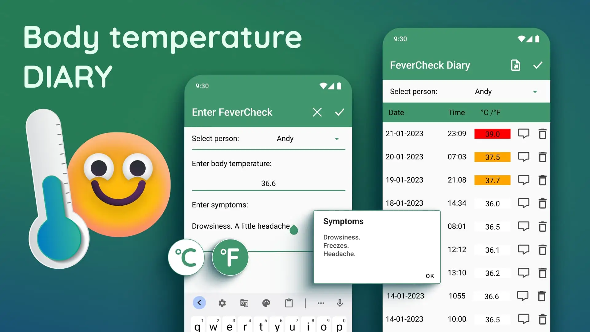 Body Temperature - Fever Tracker