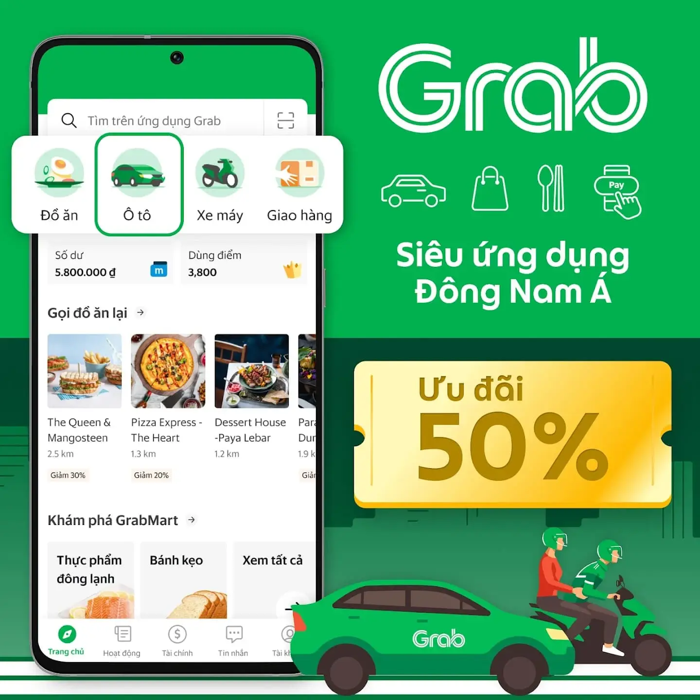 Grab - App giao hàng đa năng 