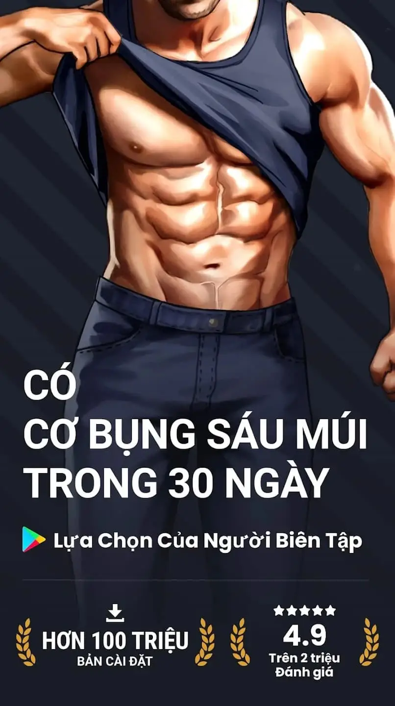 Cơ Bụng 6 Múi trong 30 Ngày