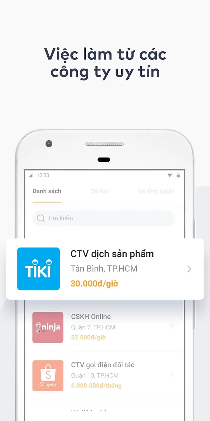 Viec.co -App tìm việc làm tiện lợi