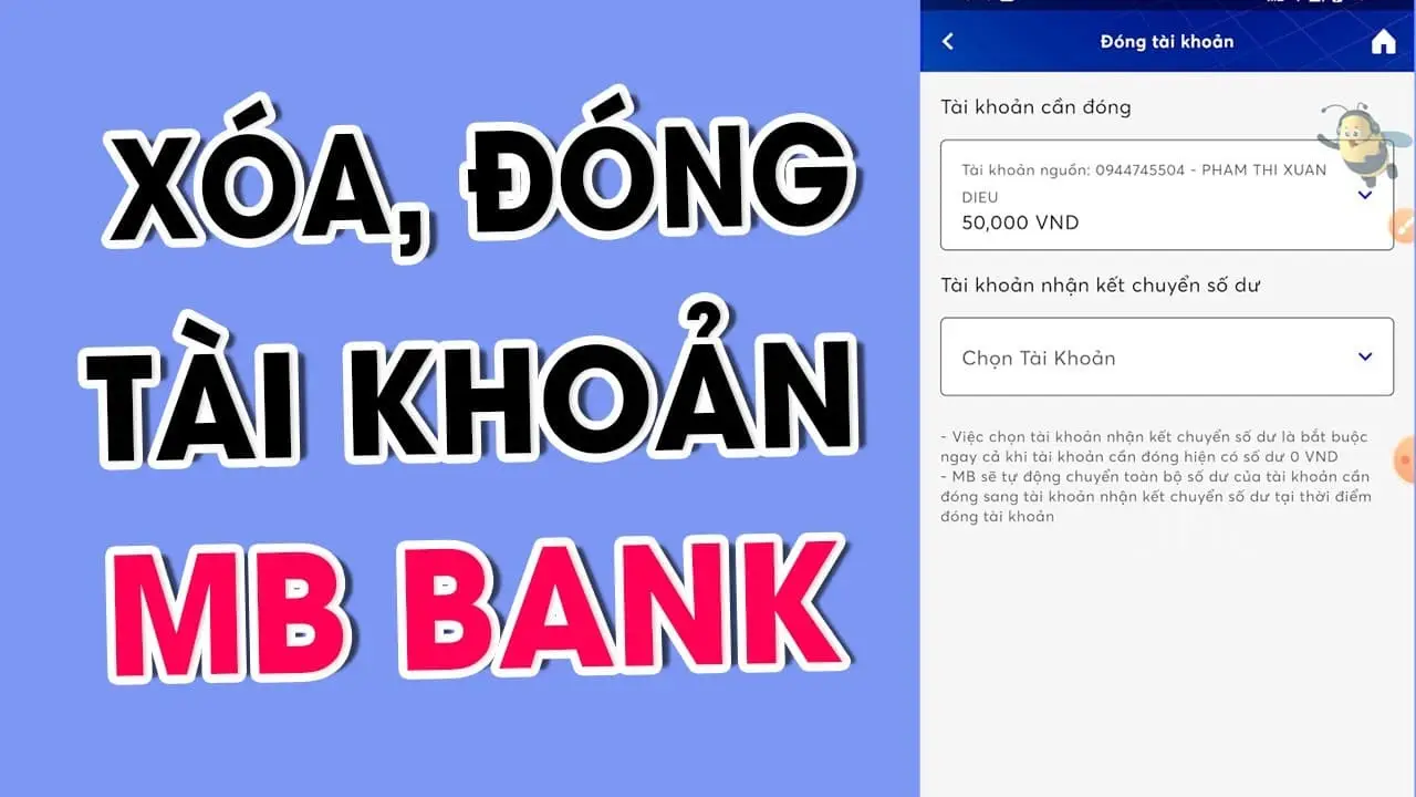 Phân biệt xóa tài khoản MB Bank vĩnh viễn và tạm thời