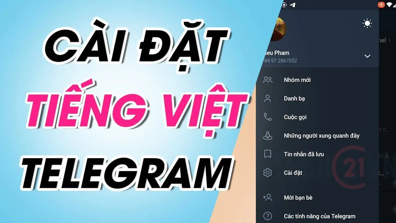 Cách cài Tiếng Việt cho Telegram trên điện thoại nhanh