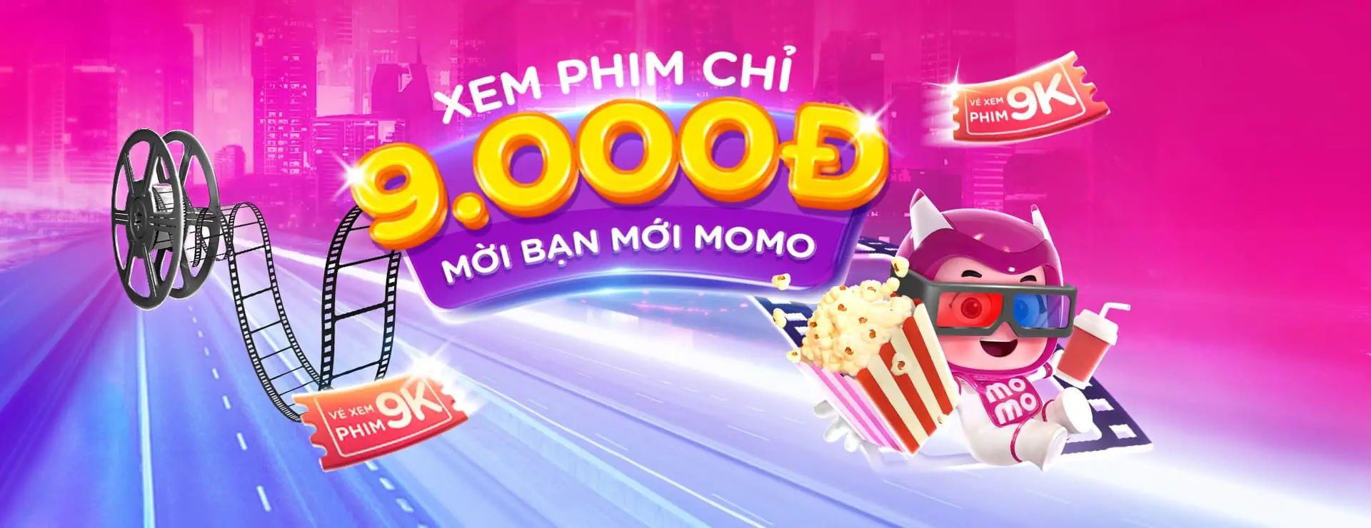 Đặt vé xem phim bằng Momo