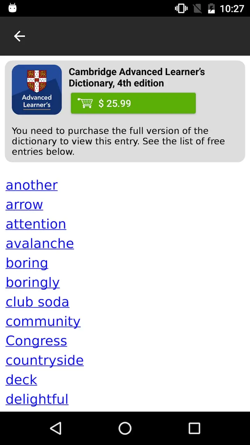 Giới thiệu về ứng dụng từ điển Cambridge