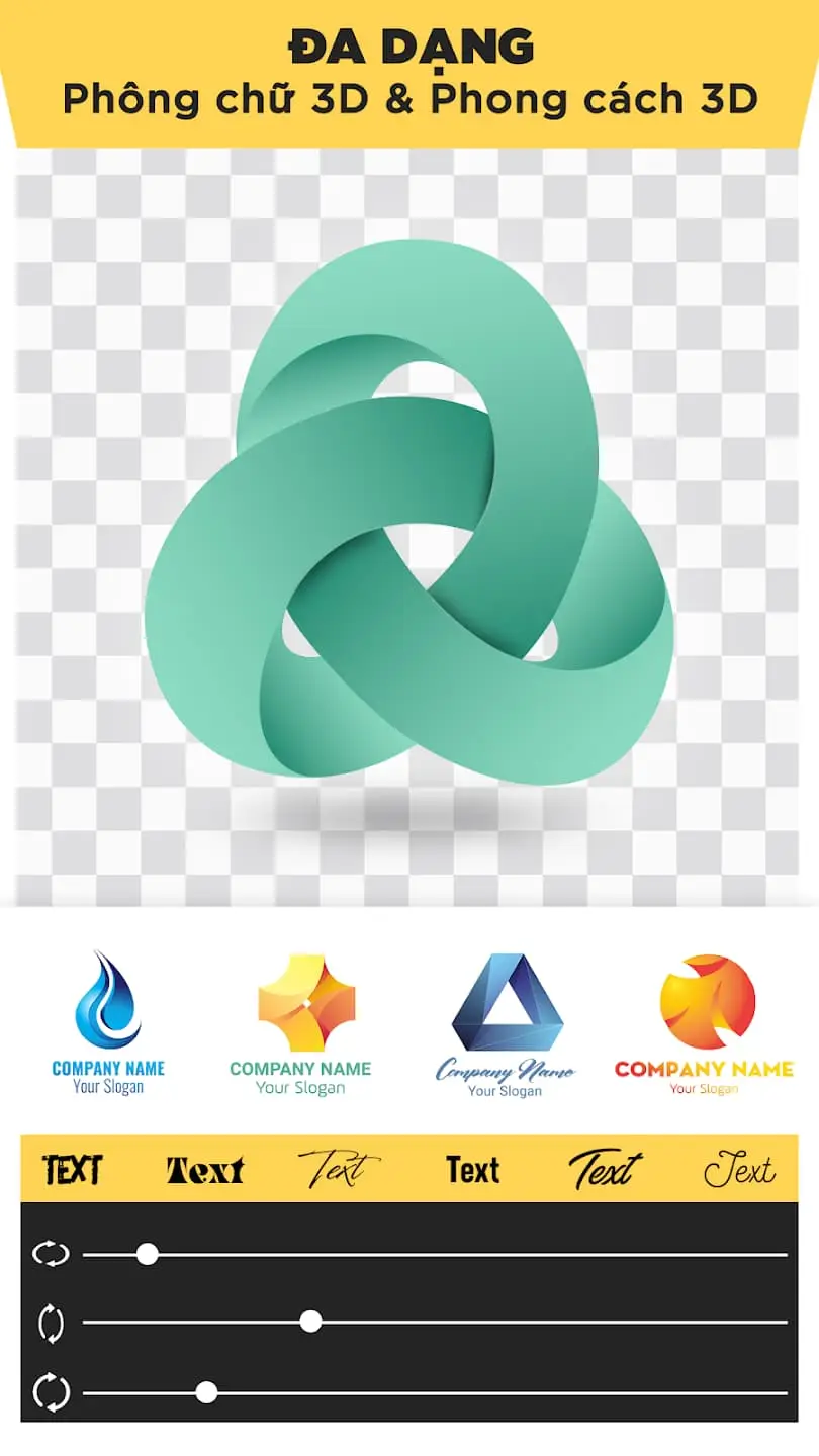 Những tính năng chính của Logo Maker 3D