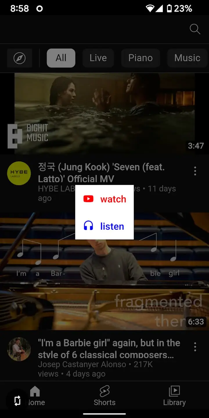 Thông tin ứng dụng MusicTube