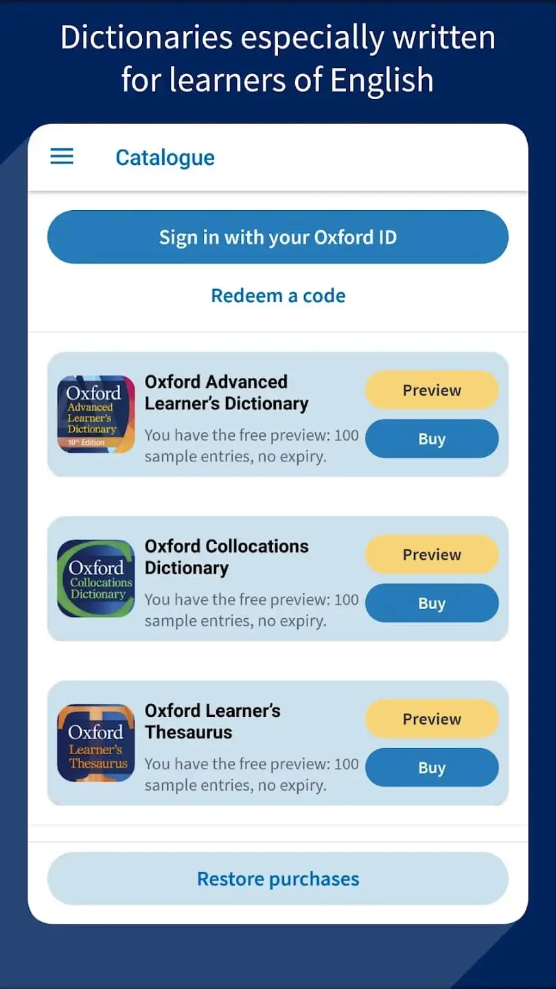 Giới thiệu ứng dụng Oxford Advanced Learner 