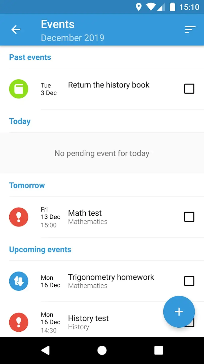 Ưu điểm của ứng dụng Student Calendar - Timetable