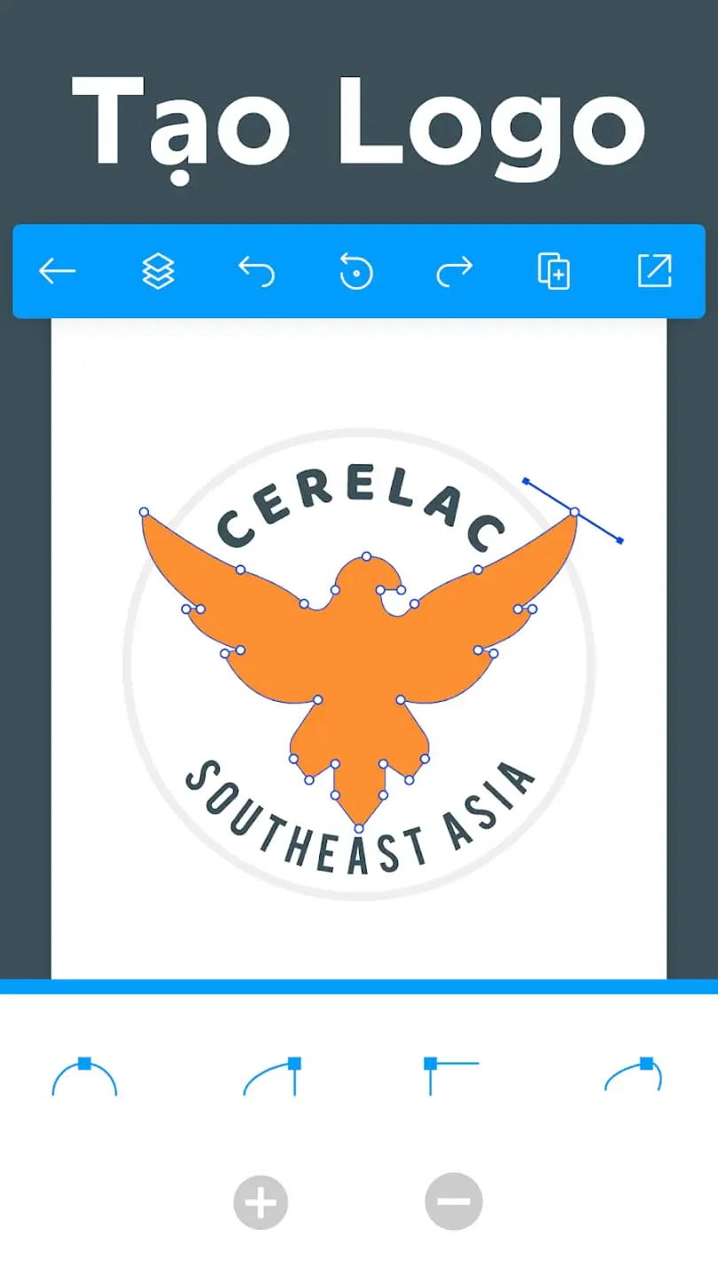 Ưu điểm độc đáo của app Tạo Logo