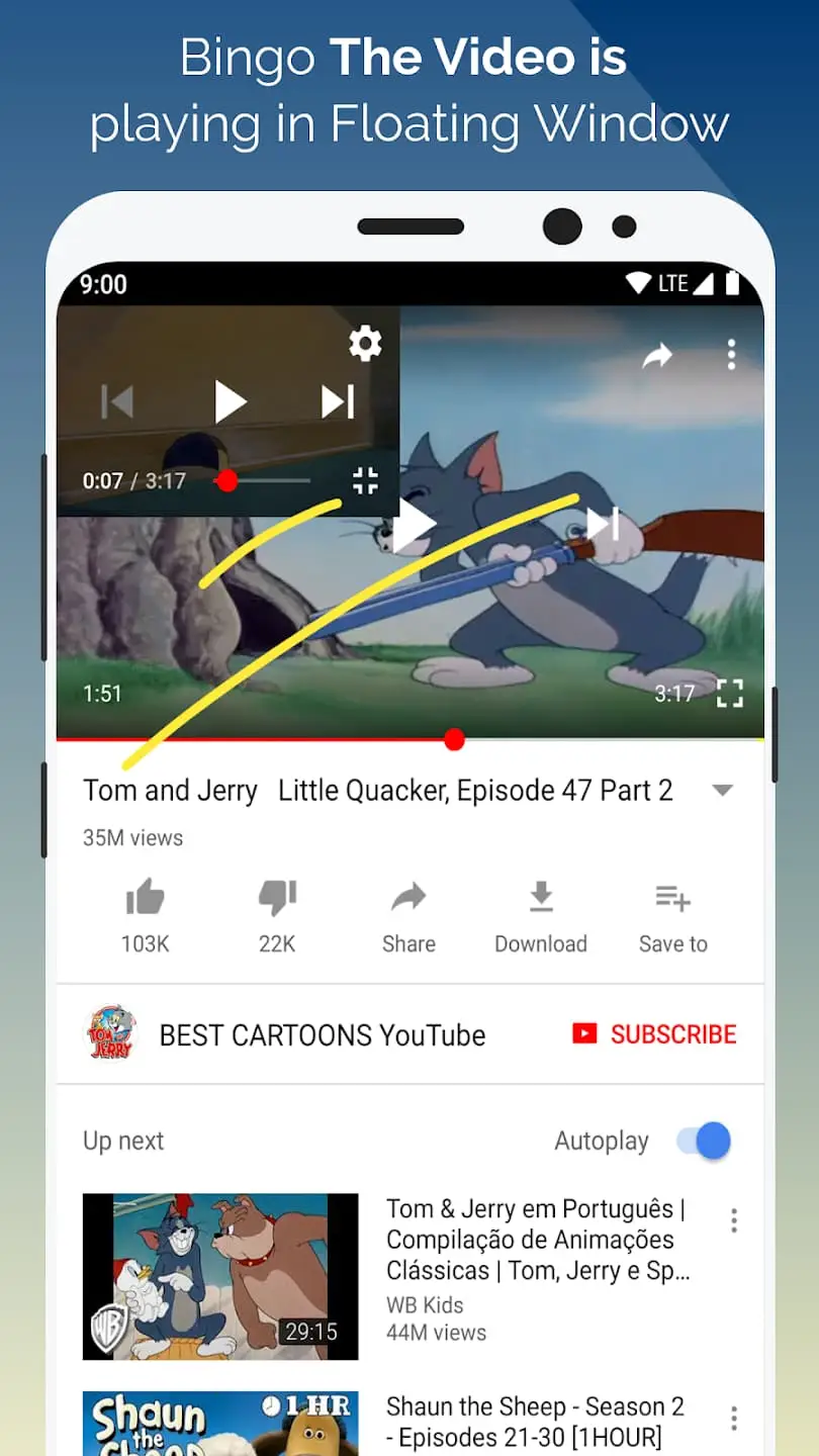 Float Tube - App nghe nhạc YouTube tắt màn hình 