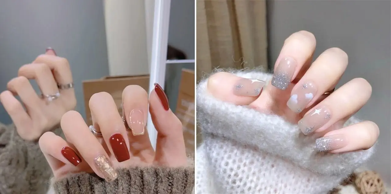 Mẫu nail sang chanh dành cho chị em đi chơi Tết