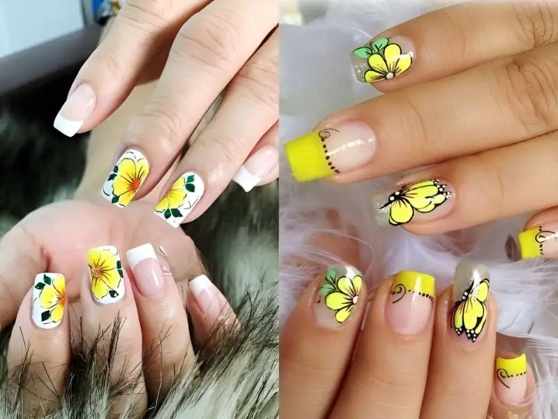 Nail hình hoa mai được nhiều người yêu thích