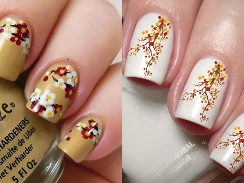 Chiêm ngưỡng các mẫu nail hoa mai 