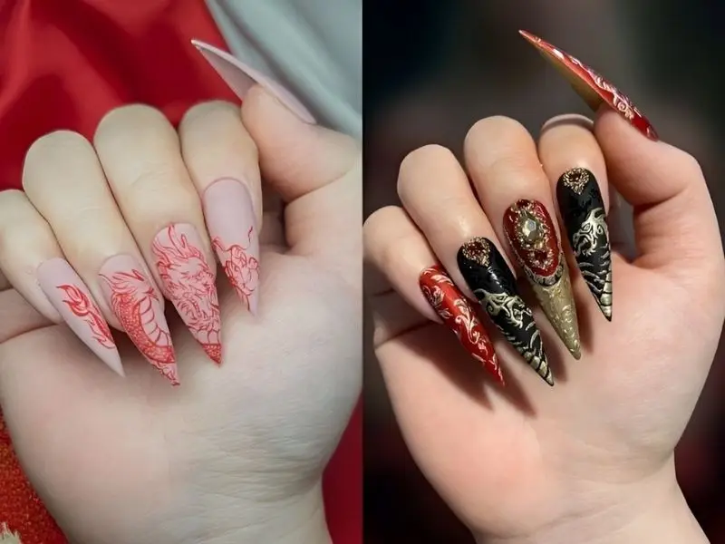 Làm nail theo con giáp mang đến nhiều may mắn