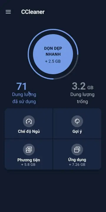 CCleaner - App dọn dẹp điện thoại, tăng tốc game hữu ích