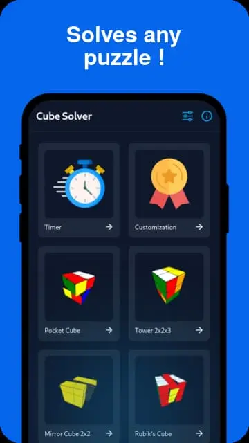 Thông tin ứng dụng Cube Solver