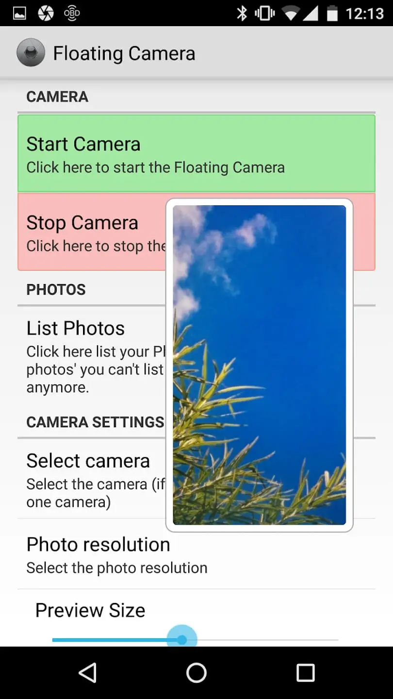 Thông tin ứng dụng Floating Camera