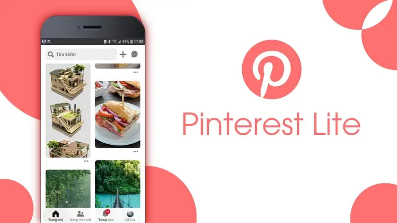 Thông tin ứng dụng Pinterest Lite