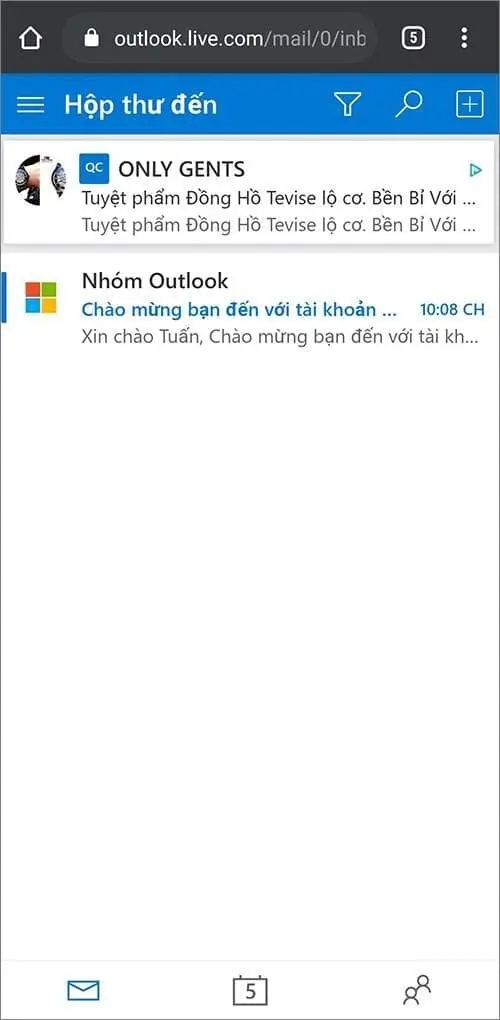 Bắt đầu sử dụng những tính năng của Outlook