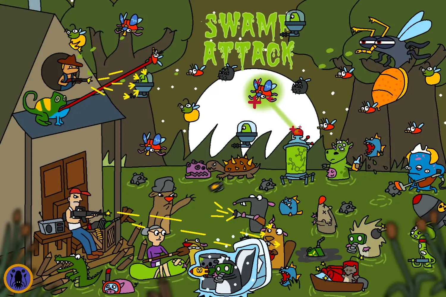 Điểm nổi bật của Swamp Attack thu hút nhiều người chơi yêu thích