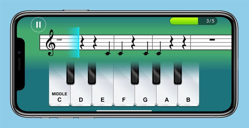 Học với đàn piano thật hoặc bàn phím MIDI
