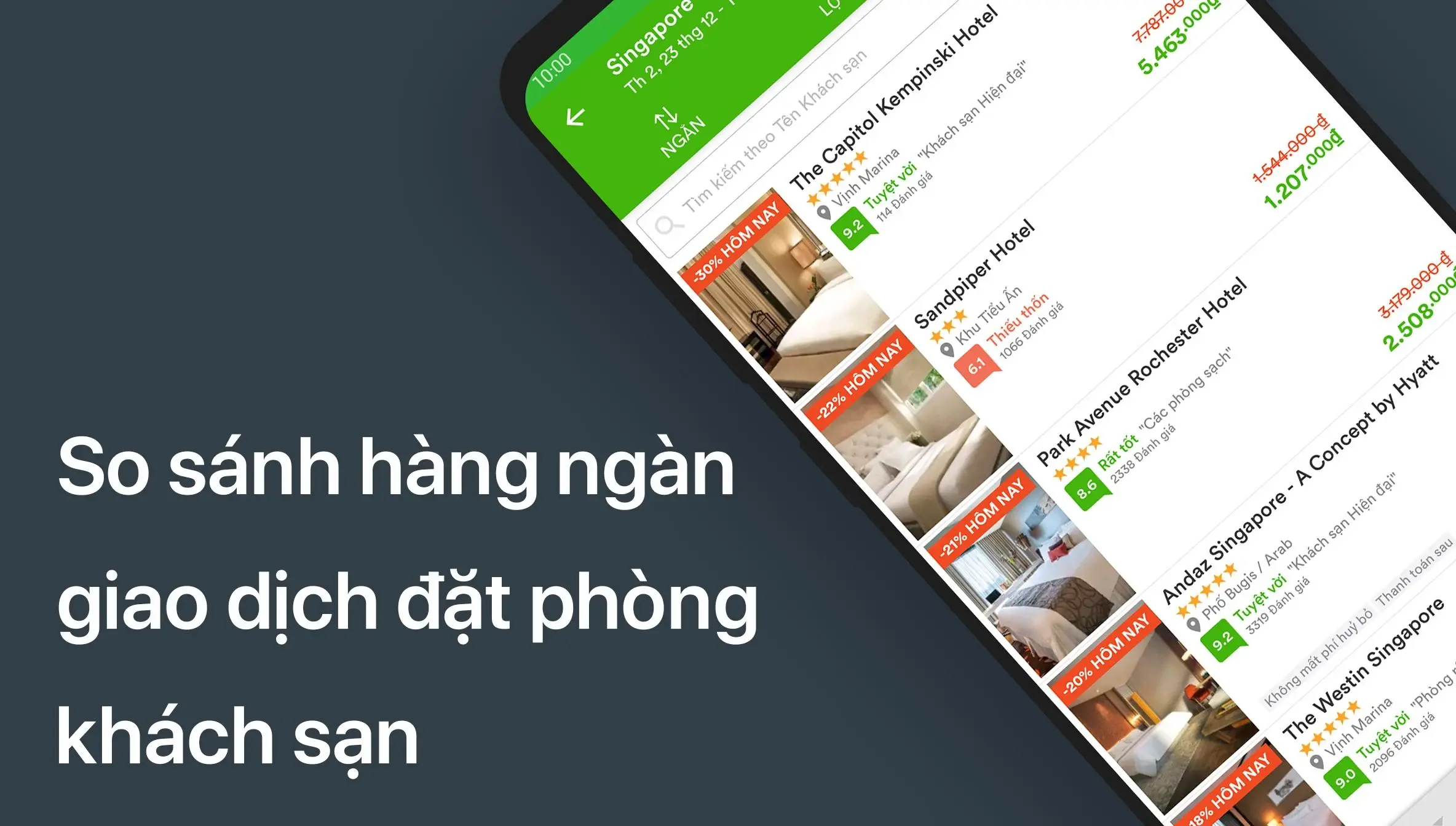 Tính năng so sánh giá của các chuyến bay