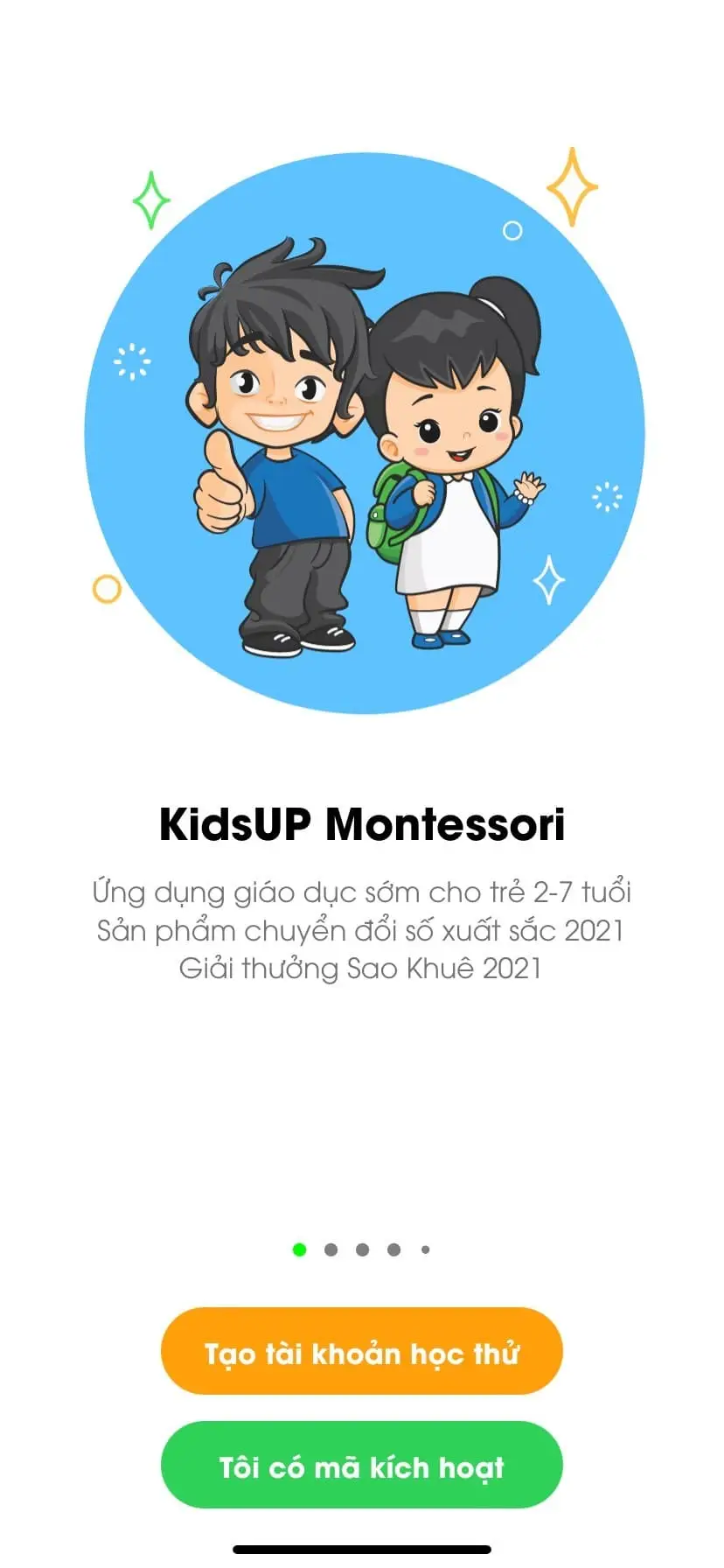 Hướng dẫn sử dụng ứng dụng Kids UP cho bé