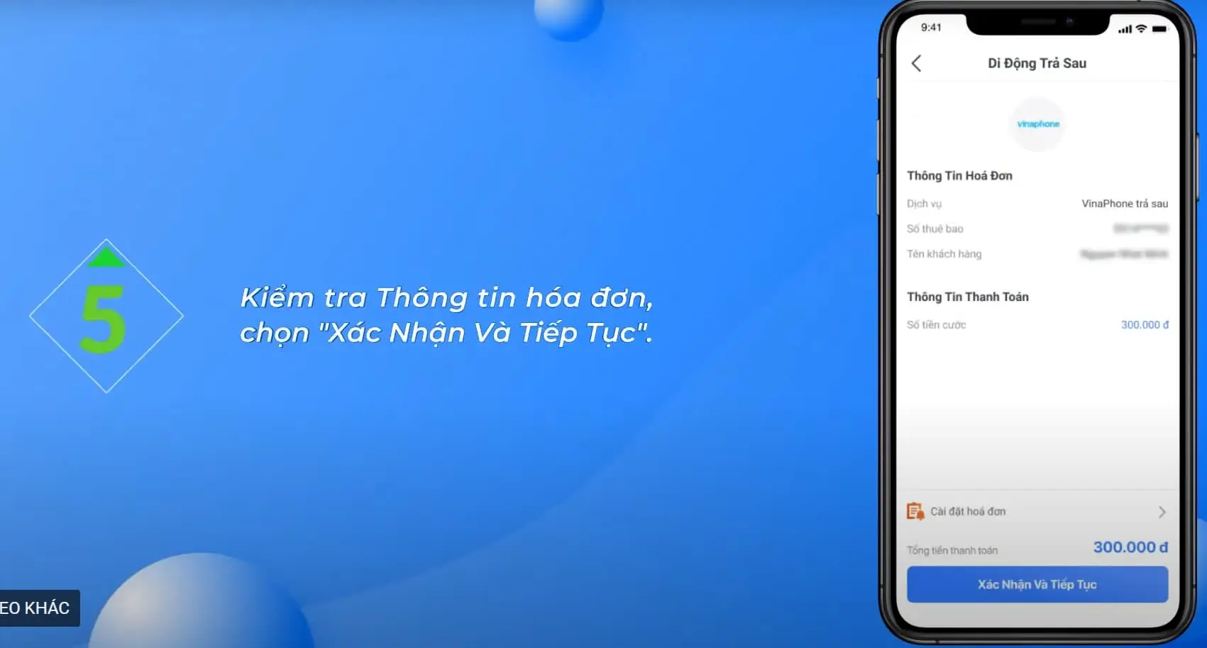 Kiểm tra thông tin thanh toán