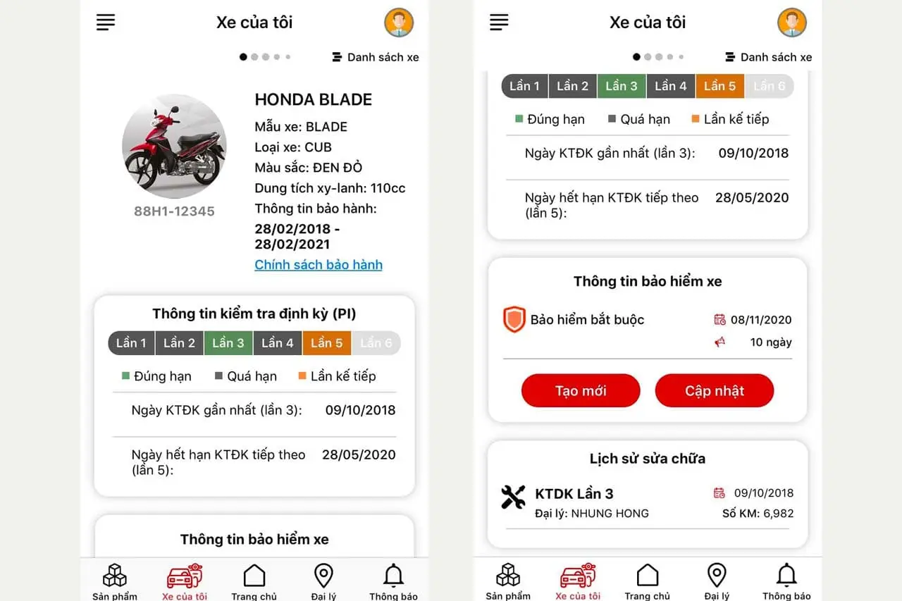 Lợi ích khi sử dụng My Honda+